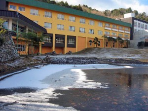 池の氷