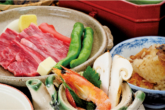 地元食材を使ったお料理